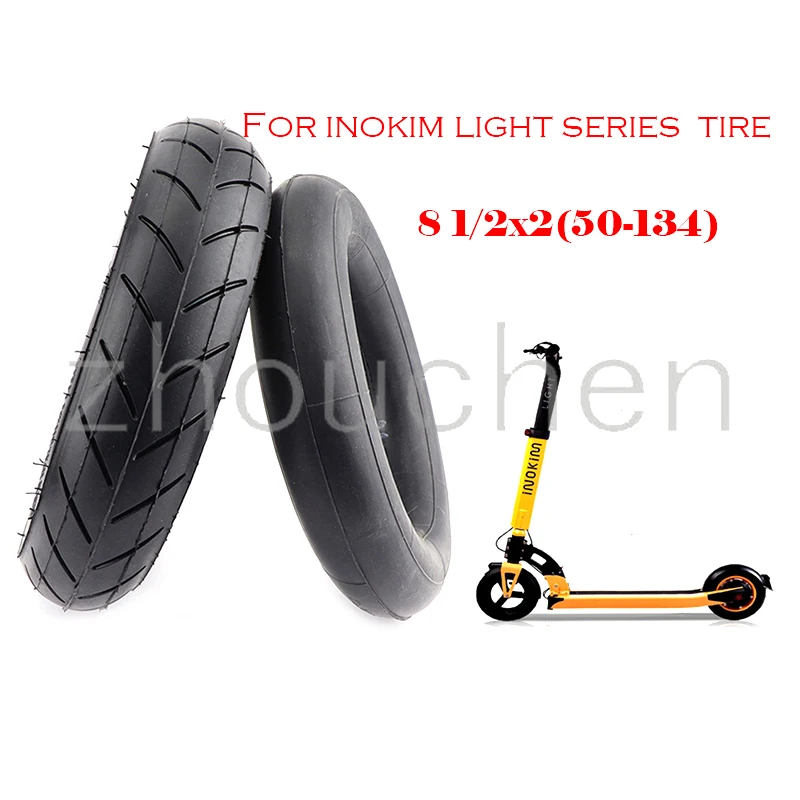 

8.5 Inch Pneumatic Tyre For Electric Scooter Inokim Light 1/2 Series Front Wheel Tire 8 1/2x2 (50-134) Inner Tube Outer Tyre