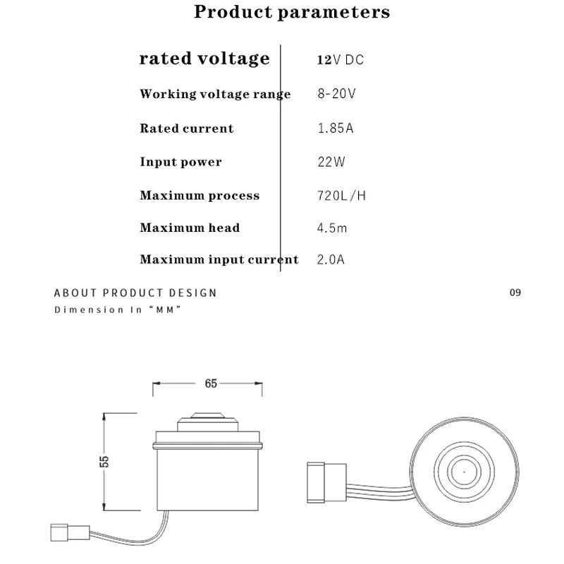 Bykski CP-D5PB-V2، هيكل عمود السيراميك الأساسي للمضخة D5، أقصى تدفق 720 لتر/ساعة، أقصى رفع 4.5 متر، تم إنتاجه بواسطة Bykski