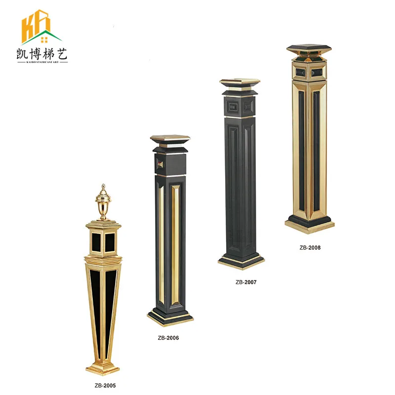 custom.Customized balcony indoor column stair handrail guardrail metal single railing