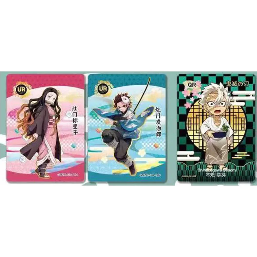 new edition Demon Slayer Cards Booster Box Rare Anime Playing character Rare Diamond Collection Card And Christmas party gifts