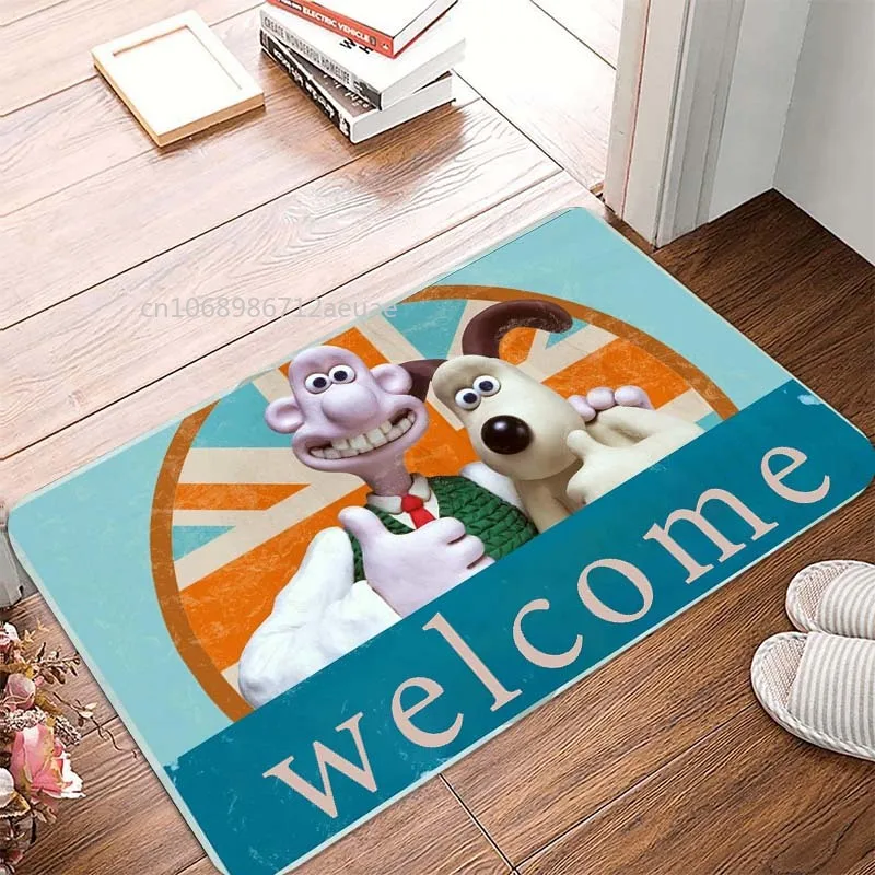 Wallace Gromits Doormat for Bedroom Living Room Non-slip Bathmat Floor Mat