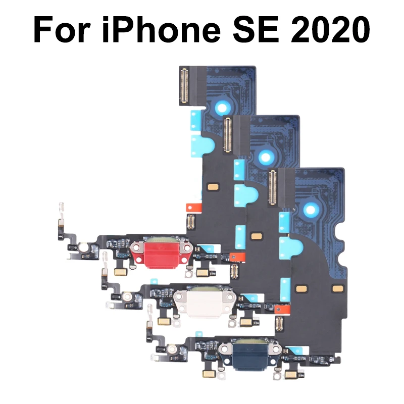 For iPhone SE 2020 Dock Connector Micro USB Charger Charging Port Flex Cable Microphone Board