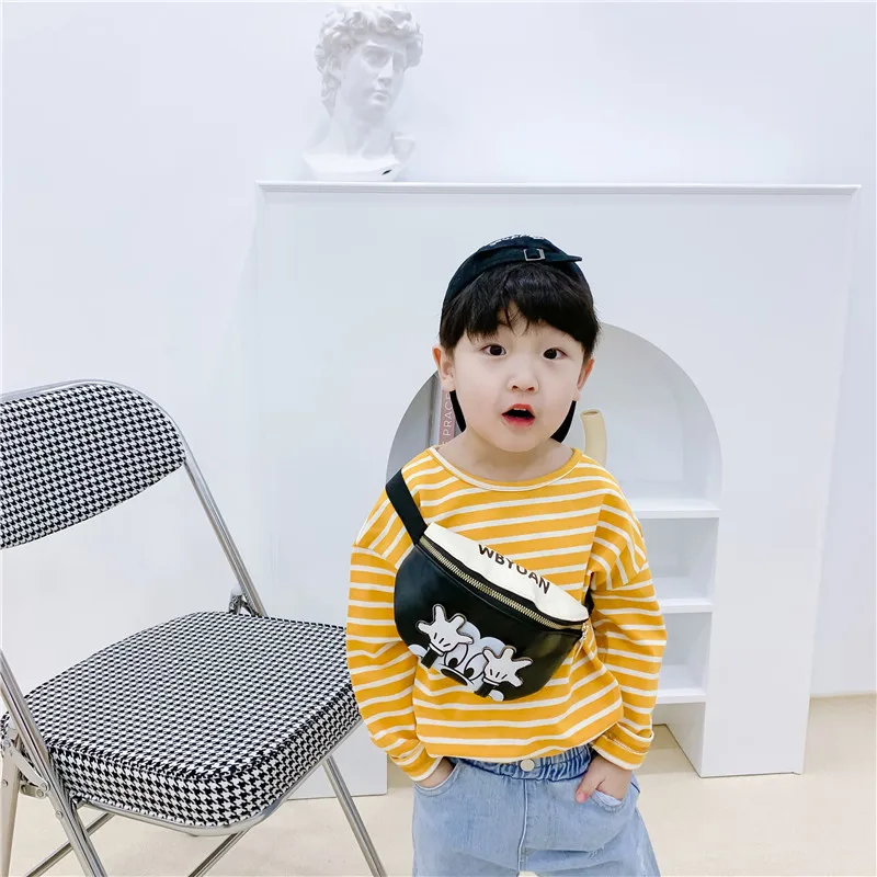 Child Chest Bags Mickey Print Mini Messenger Bags New Fashion Trendy Boys And Girls Toddler Cartoon Cute Personalized Waist Bags