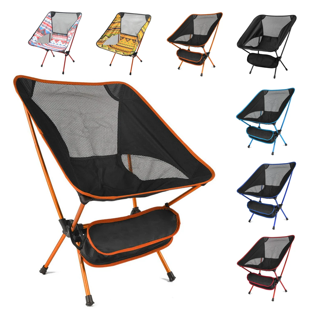 

Ultralight Folding Chair High Load Outdoor Hiking Camping Chairs Superhard Portable For Travel Beach Picnic Seat Fishing Tools