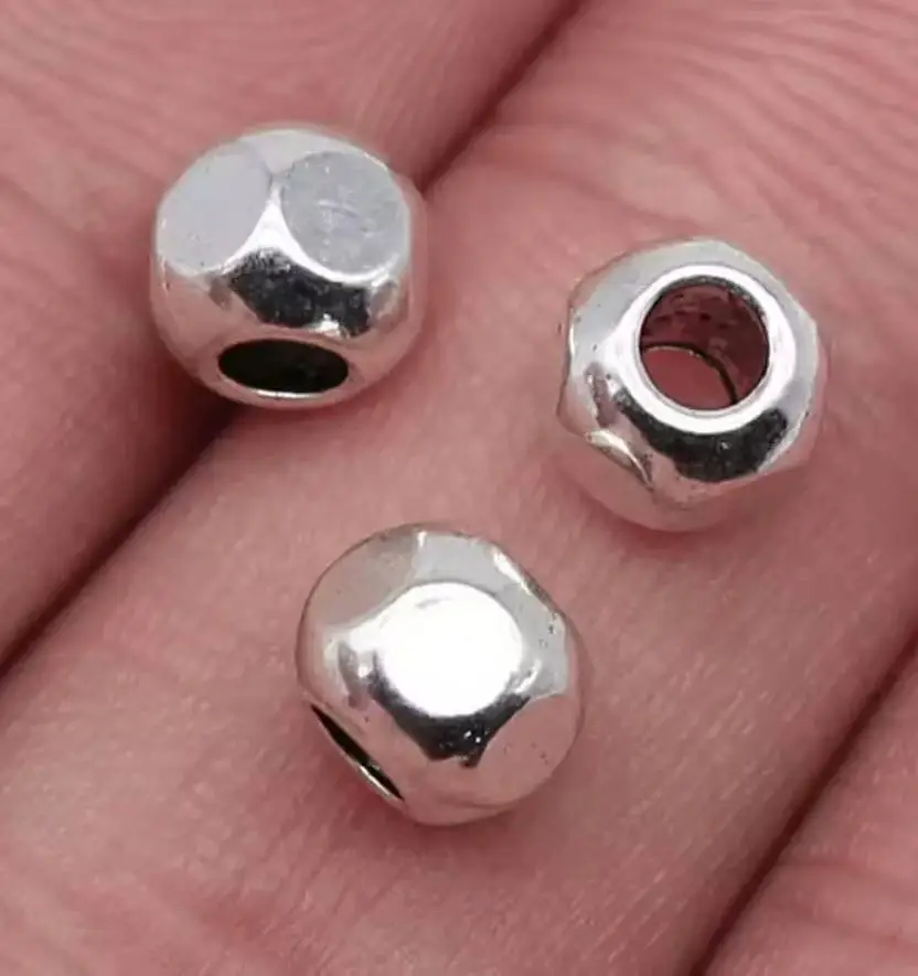 

50pcs 7*7mm Alloy metal spacer beads for jewelry making HW2898