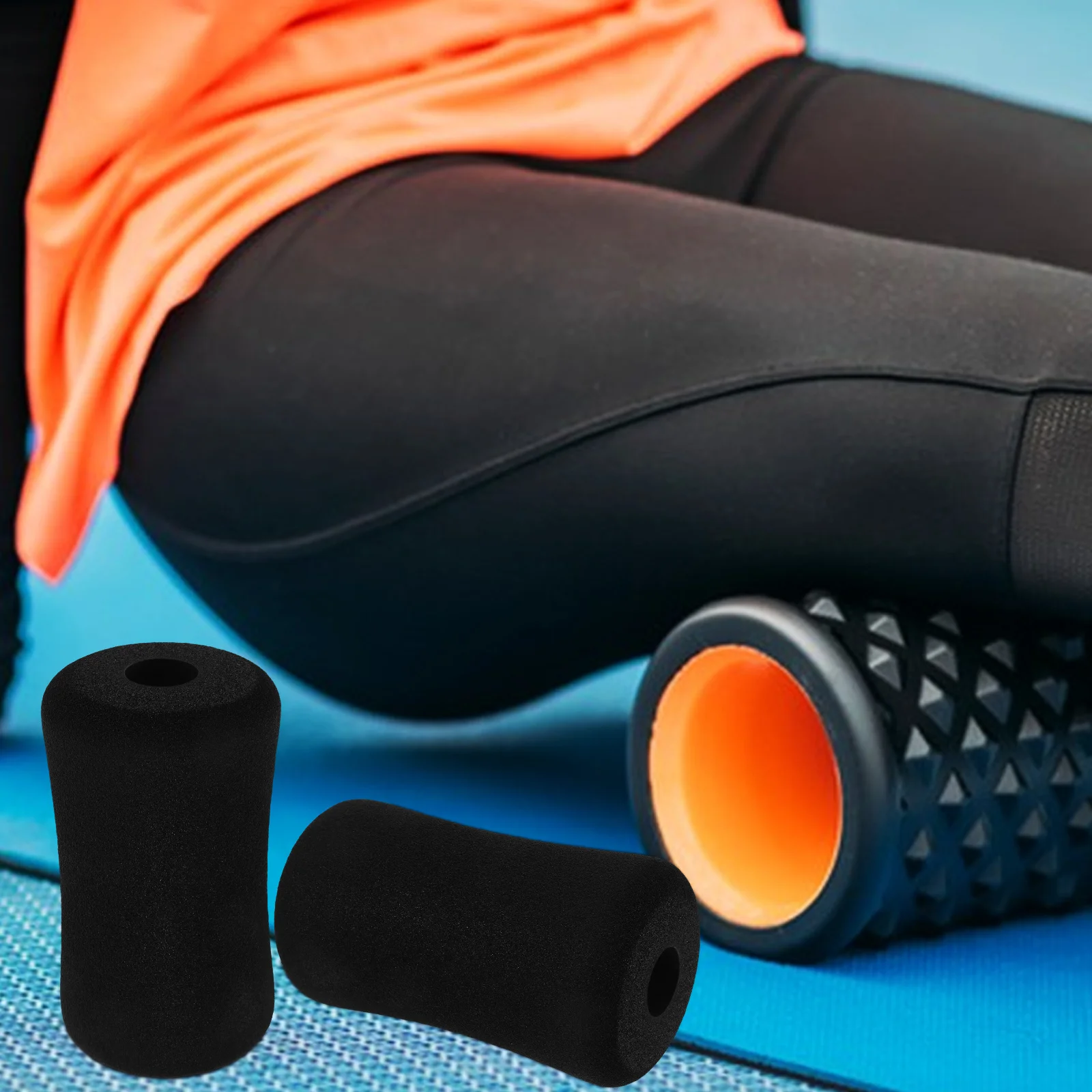 

3Pcs Sponge Pad Tube Roller Set for Exercise Equipment Foot Covers Sit Up Board Leg Roller Pads Soft Comfortable Workout