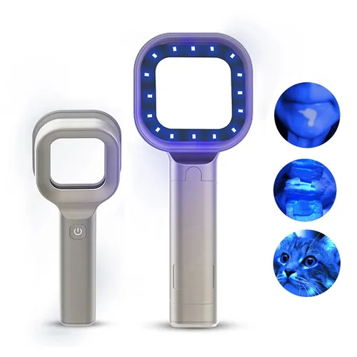 Imagen 1 del producto Lámpara de madera portátil para detección de piel de perros y gatos, 365 nanómetros, irradiación UV, equipo veterinario