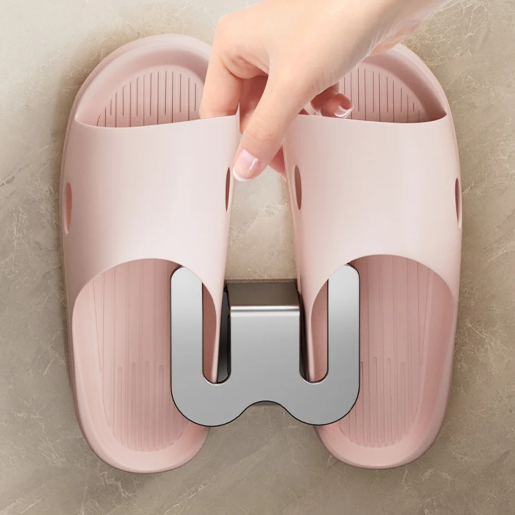 

Toilet Bathroom Slipper Rack Shoes Organizers Holder Storage Hanger Individual Standing