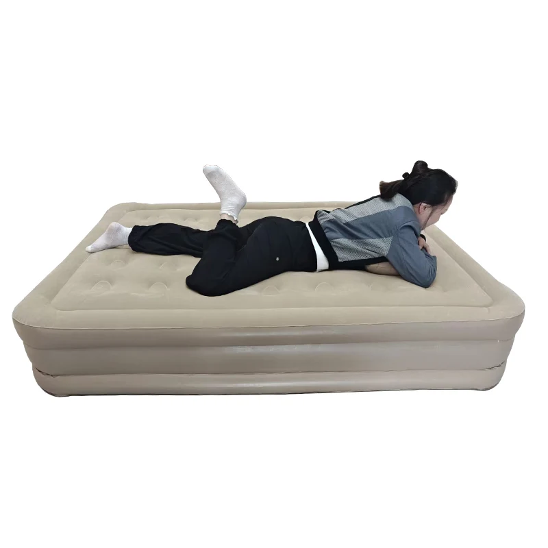 Camping Air Bed with Backrest Camping Electric Mat 20~40cm Automatic Inflatable Air Cushion Bed