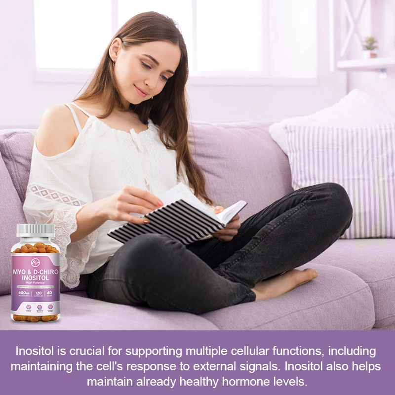 Minch Myo-Inositol Capsules Inositol Blend Balance Hormone Ovarian Health Support for Women Vitamin B8