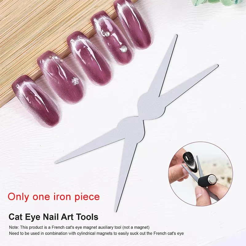 Aimant pour ongles œil de chat français, Double tête en forme de Y, outil magnétique, vernis Gel, ensemble d'art de manucure pour Salon de manucure, usage domestique professionnel