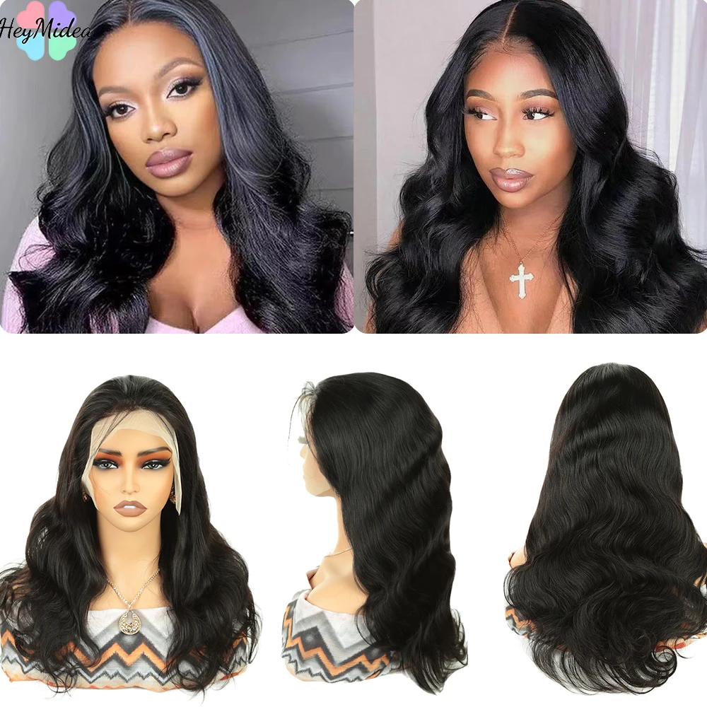 

body Wave 13x6 Lace Frontal Human Hair Wigs Transparent Brazilian Remy Body Wave 13x4 Lace Front Wig For Black Women HeyMidea