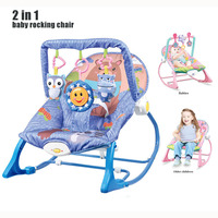 Newborn Baby Rocking Chair 2 in 1 Infant Rocker With Music Baby Multifunctional Rocker Suitable For 0-3 Years Old  Baby Gift