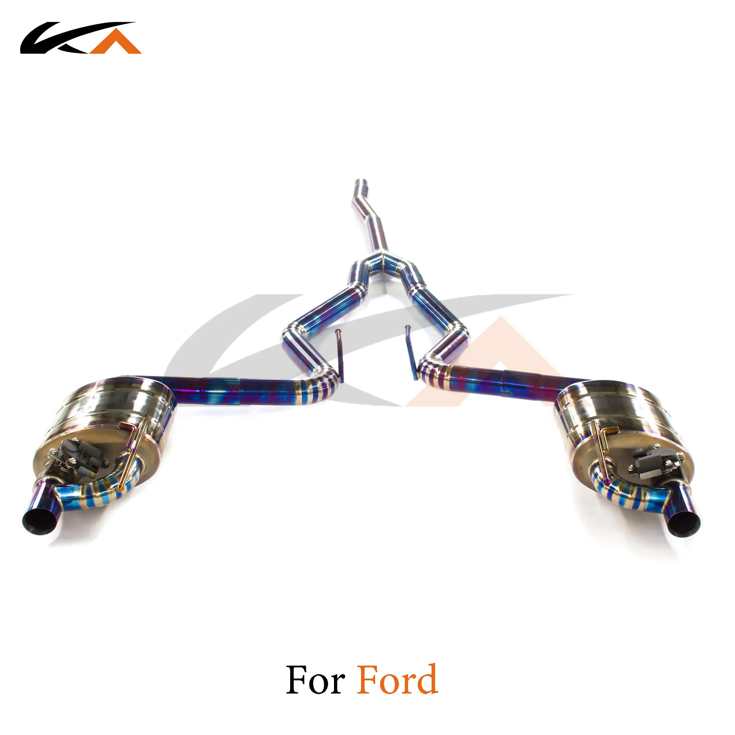 

KA Tuning exhaust system parts titanium alloy catback for Ford 2.3T rear section performance muffler valve