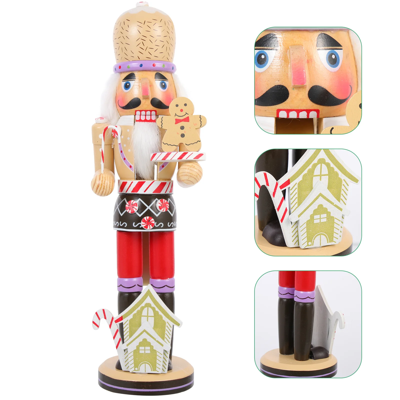 

Lovely Wood Nutcrackers Desktop Nutcracker Decor Christmas Gift for Her Xmas Party Favor Wooden Nutcracker Puppet Classic