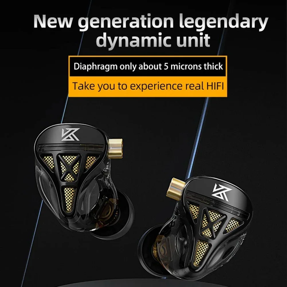 KZ DQS Wired Earphones HIFI Bass Earbuds IEM In Ear Monitor Headphones Noise Cancelling Music Gaming Headset PK ZSN PRO EDX PRO