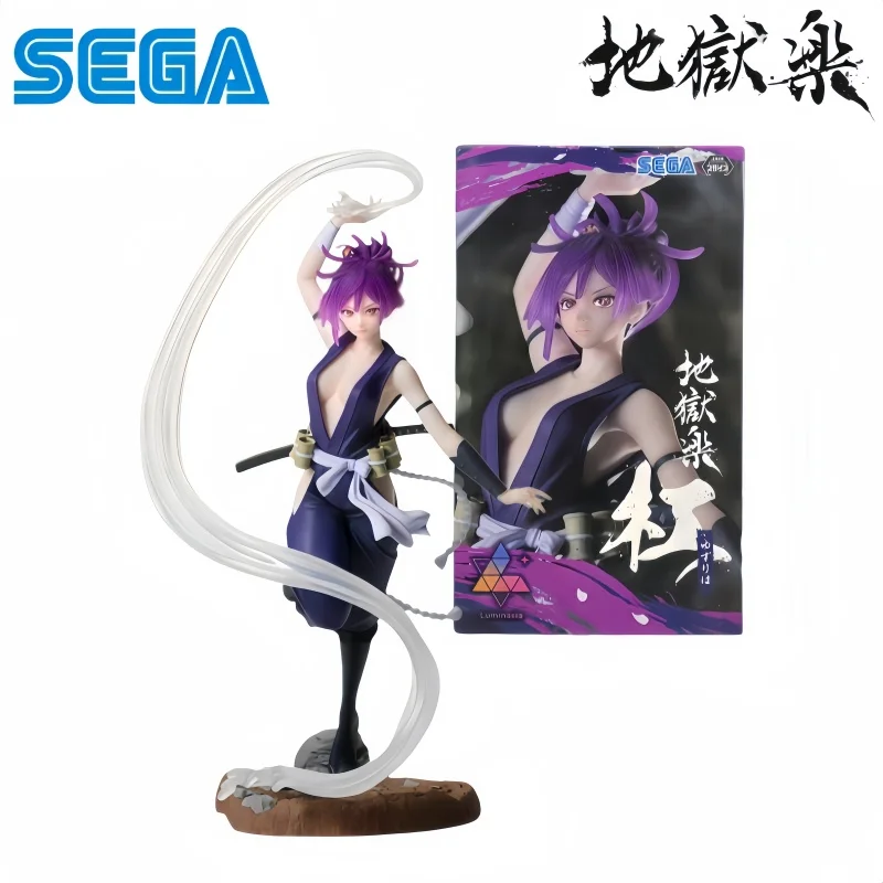 Sega en Stock, Caja Original, Modelo Garage Kit Luminasta Yuzuriha Hell's Paradise Jigokuraku, Figura de Acción Coleccionable de Anime, Estatua