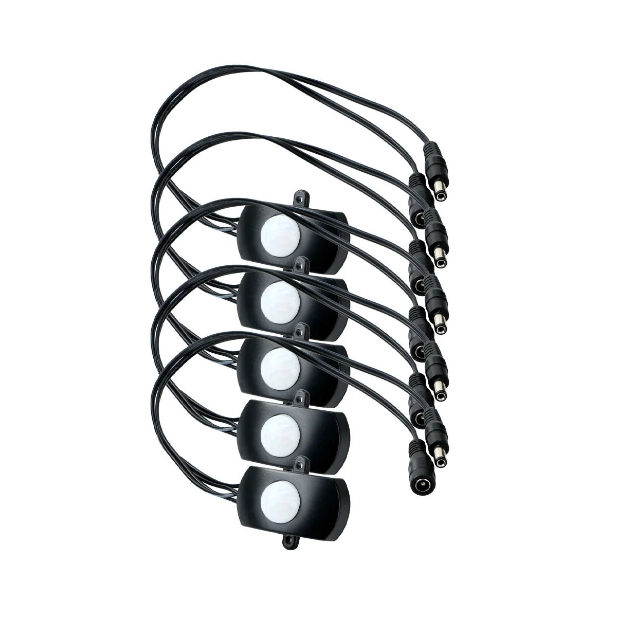 DC 6V 12V 24V 5A PIR hareket sensörü anahtarı Mini PIR kızılötesi IR sensör dedektörü anahtar modülü LED şerit işık için (siyah)