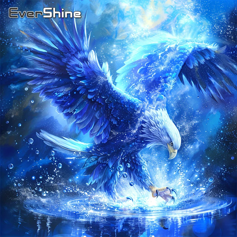 Evershine 5D-Diamantgemälde zum Selbermachen, Adler, Tierbild, Strasssteine, Vogel, Diamantmosaik, geeignet für Anfänger, Kinder, Hobby