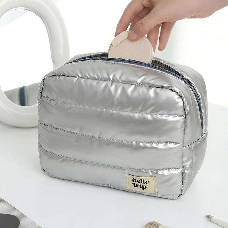 

Large Capacity Travel Makeup Bag Fashion Portable Multifunctional Cosmetic Bag Waterproof Toiletry Storage Organizer Bag