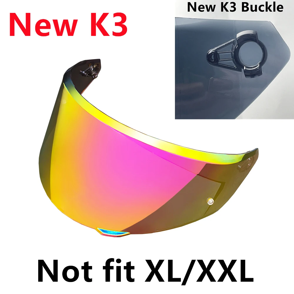 

Новый K3 Face Shield для AGV New K3 E2206 Шлем Козырек УФ-защита Lentes para Casco High Clarity Аксессуары Противотуманные линзы