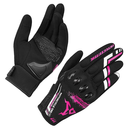 Guantes de motocicleta de verano, guantes de moto táctiles transpirables para mujer, guantes de Motocross rosas para BMX ATV MTB, ciclismo de carreras