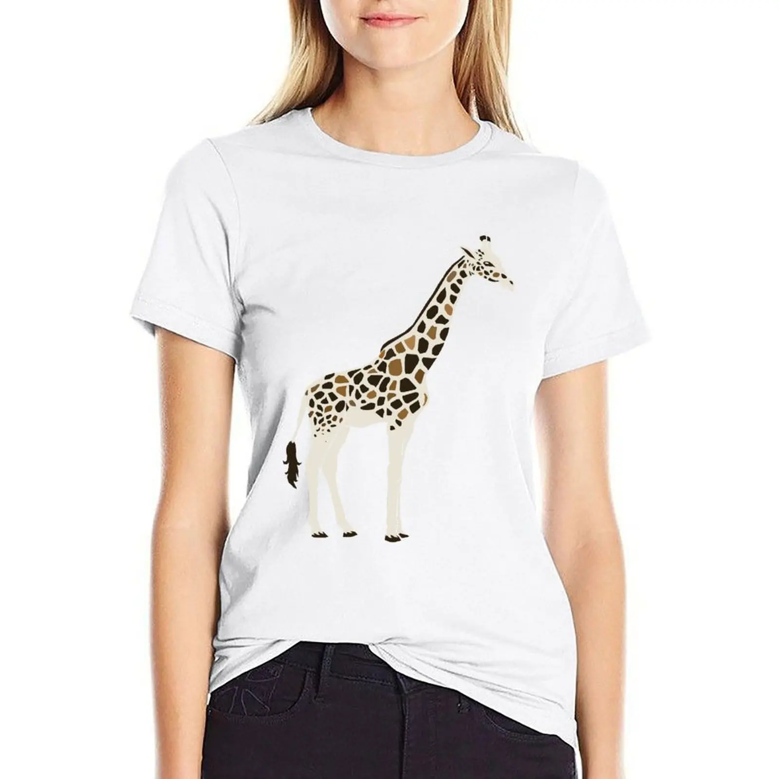 

Giraffe T-shirt Aesthetic clothing oversized graphics workout shirts for Women loose fit