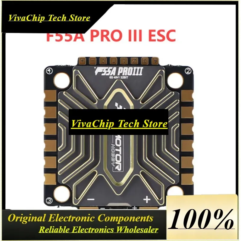 VIVaST-Motor(T-HOPPY) F55A PRO III 6-8S 4IN1 ESC AM32 30.5X30.5MM For Long Range FPV Racing Drone