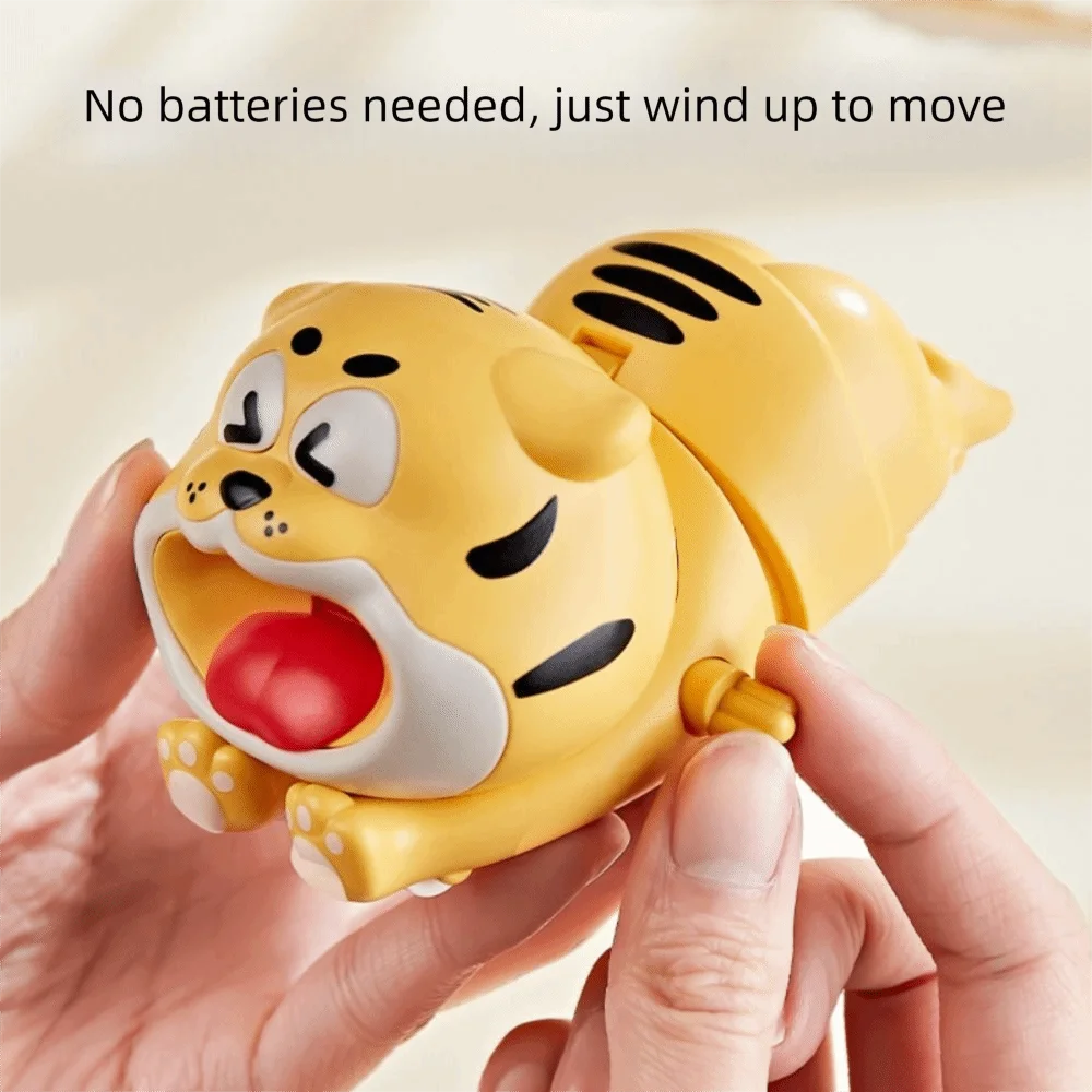 Climbing Tigers Clockwork Toys Interactive Movable Animals Tigers Wind-up Toy Cartoon Funny Tigers Clockwork Model Gifts