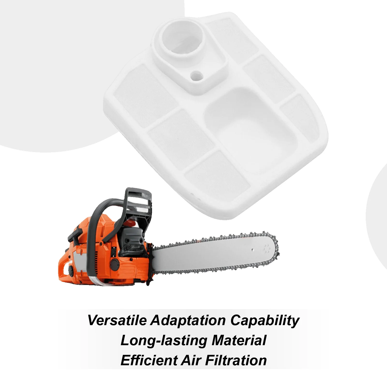 

Chainsaw Air Filter Replacement Garden Equipment Parts Sealing Temperature-Resistant Chainsaw Air Filter For Landscape Backyard