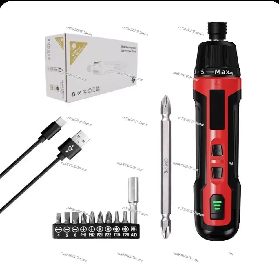 Contained Electric Screwdriver 6-speed Torque Rechargeable Mini Household Small Lithium Electric Drill Screwdriver Screwdriver