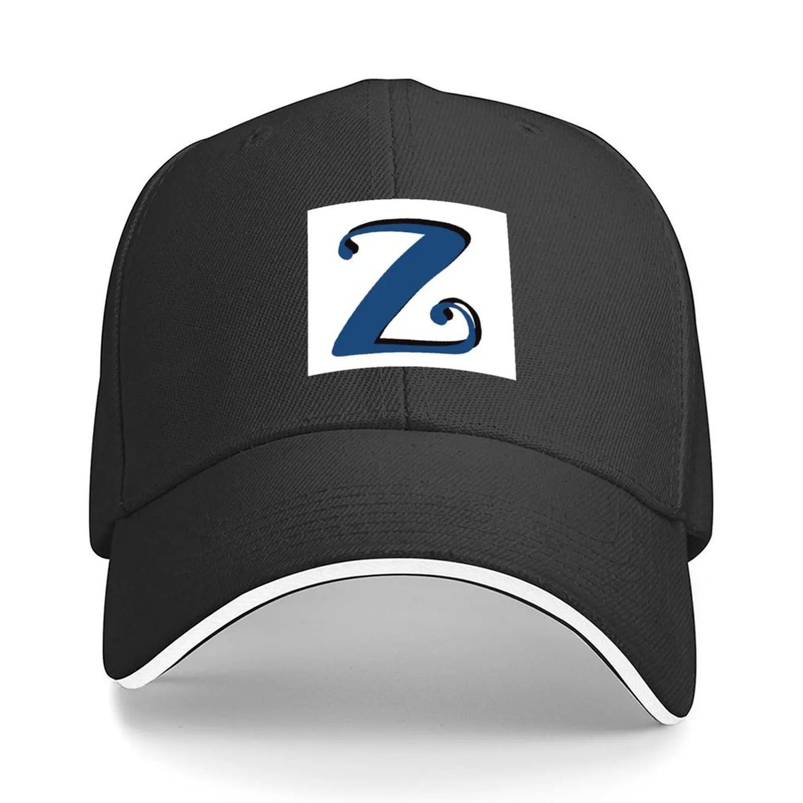 

Letter Z blue initial monogram z alphabet Z Baseball Cap Luxury Cap Sunscreen Golf Wear Thermal Visor Baseball For Men Women's