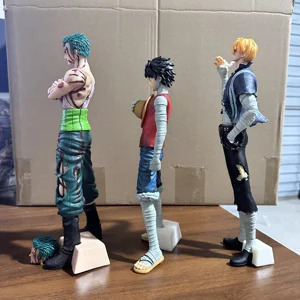 30cm Figur Aksi Anime One Piece Roronoa Zoro Vinsmoke Sanji Postur Berdiri Koleksi Model Patung Pvc Hadiah Mainan Anak Laki-laki 10 set figur aksi one piece penjualan terbaik - №