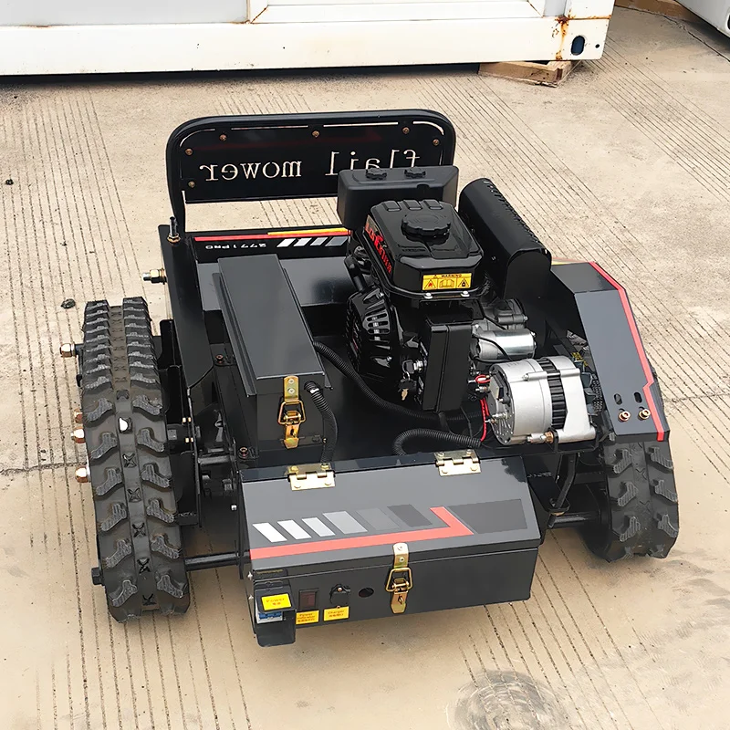 Customized All Terrain Mini Automatic Remote Control Crawler 600mm 24VLawn Mower with Smart Technology