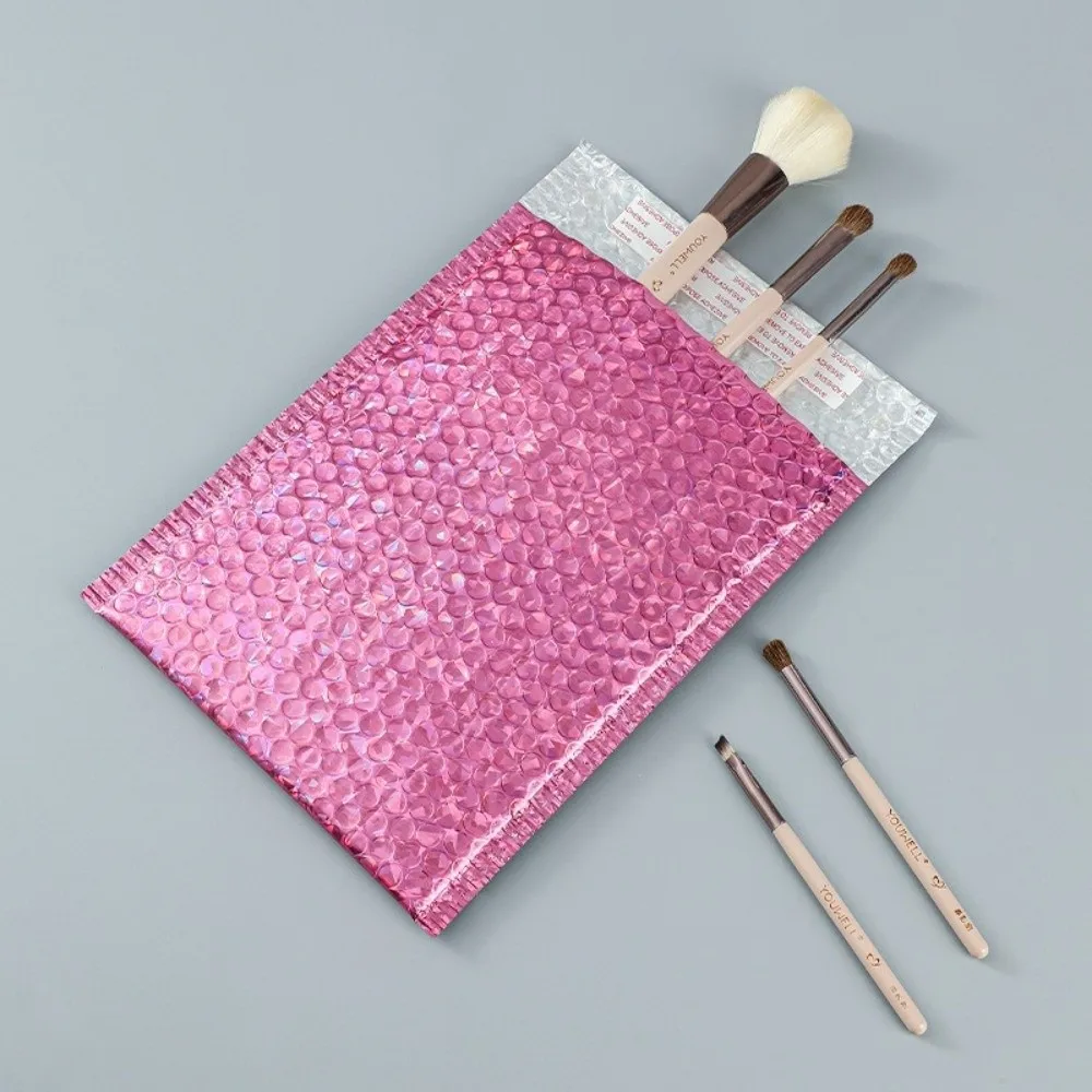10pcs Self-Sealing Bubble Mailers Bag Holographic Waterproof Shipping Bags Reusable Heavy Duty Padded Foam Bag For Business