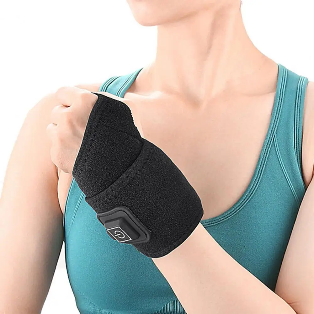 

Wrist Support Hand Heating Pad Adjustable Temperature Electric Wrist Thumb Brace Plug-play Carpal Tunnel Relief for Effective