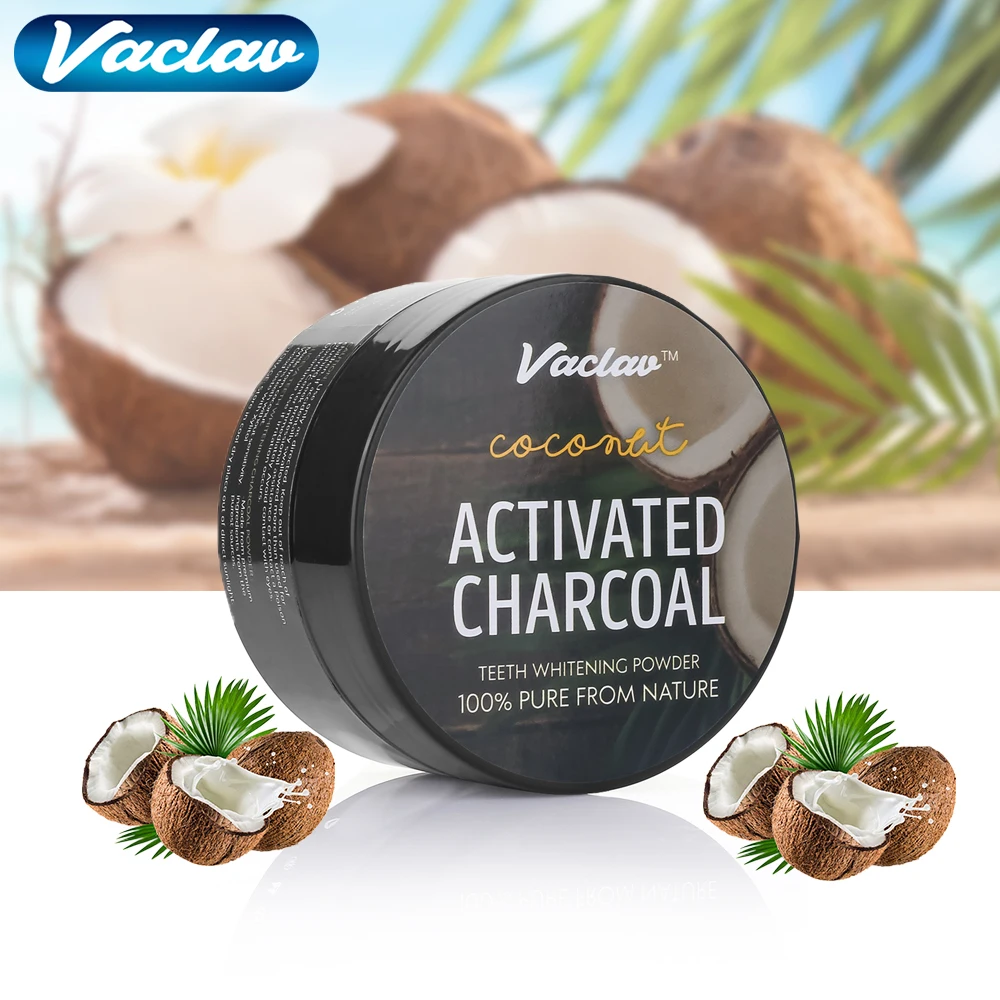 

Activated Charcoal Teeth Whitening Powder with Bamboo Toothbrush 30g Natural Coconut Charcoal Effective Teeth Stain Remover
