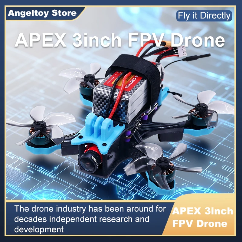 B-CUBE APEX 3inch FPV Drone Frame Kit Carbon Fiber Racing Drone Quadcopter INAV Beatflight F722 F745 Ardupilot Flight Control view 6