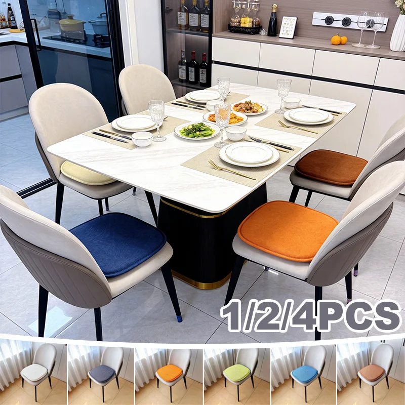 

1/2/4PCS Thickened Horseshoe Stool Cushion Breathable Sponge Pad Anti-Slip Bottom For Home Kitchen Office Dining Tea Chair Use