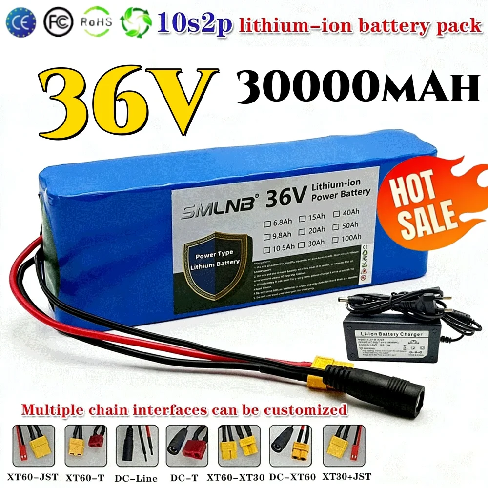 10S2P 36V 30000mAh 36v Electric Scooter Battery Lithium Electric Scooter 500W Electric Scooter Battery 36v 10s2p Battery