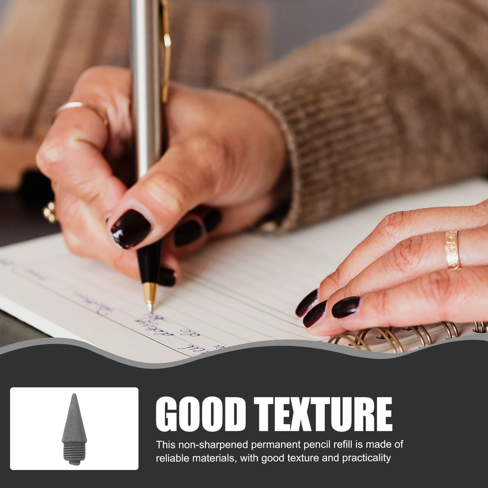 

30pcs Everlasting Refills Inkless Replaceable Tips Smooth Writing Portable Pencil Heads For Students Artists Pencil Supplies