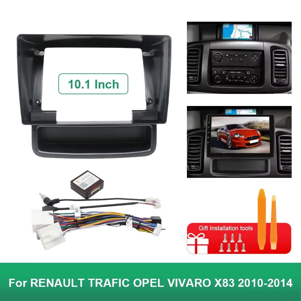 Para 2010-2014 RENAULT TRAFIC OPEL VIVARO X83 10,1 pulgadas 25,654 cm canbus Radio Android arnés pantallas cables de tablero de navegación