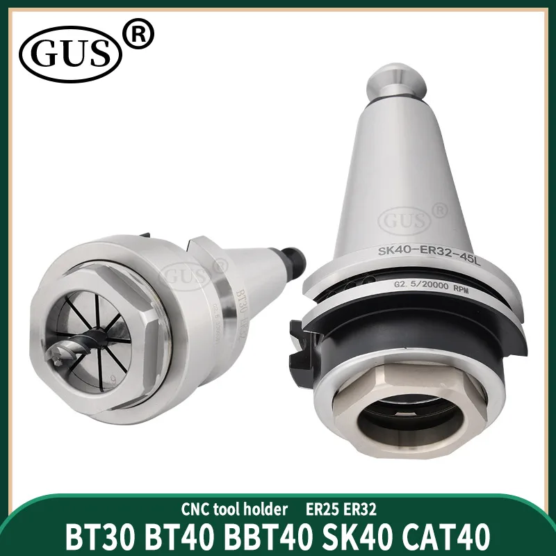 BT30 Tool Holder BT40 BBT40 SK40 CAT40 25L 30L 35L Ultra Short  Built-in Tool Holder ER25 ER32 Chuck ER Collet CNC Lathe Tools