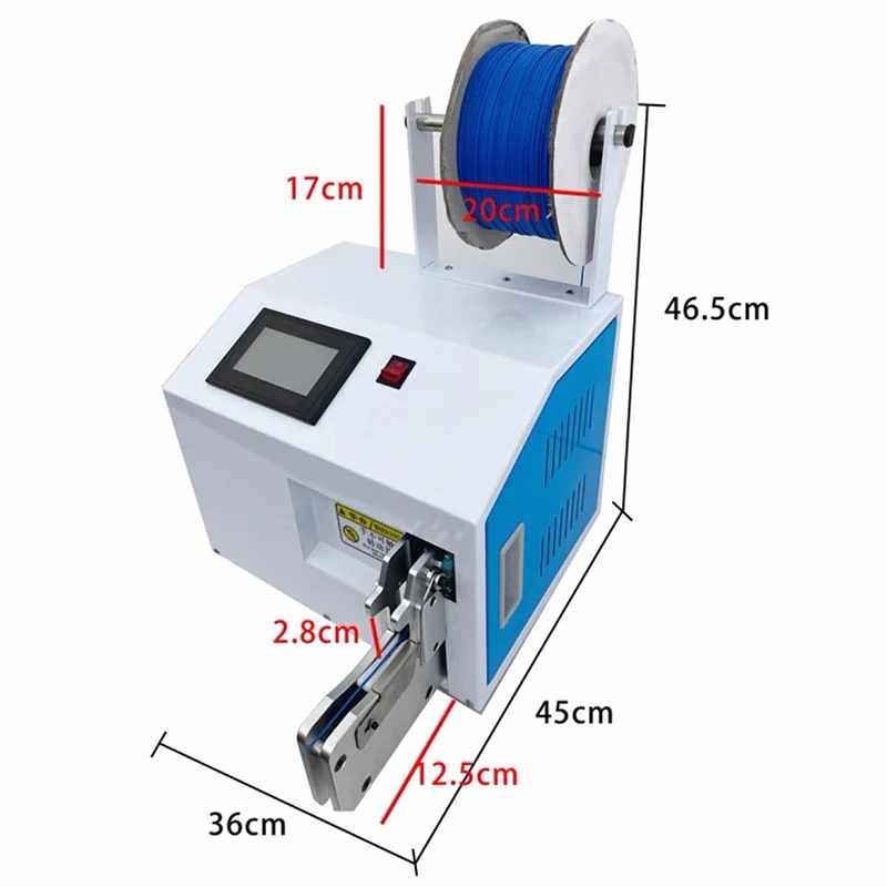 

KJ-ZK530 5-30mm Touch Screen Multifunction Automatic Cable Wire Winding Binding Machine Power Cord Data Cable Tie Winder Machine