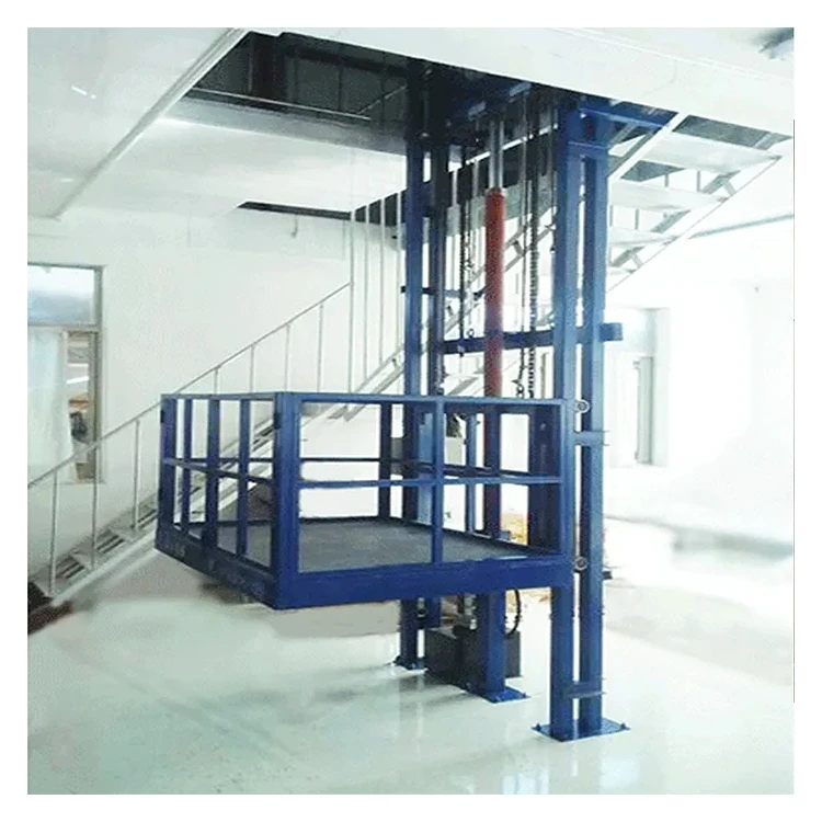 Guide Rail Vertical Lift Industrial Material Freight Lift Freight Elevator Hydraulic Goods elevator Cargo Lift