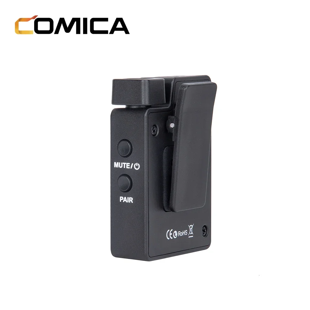 COMICA BoomX-D D1 D2 UC1 UC2 2.4G Mikrofon Nirkabel Digital dengan Mikrofon Clip-on Pemancar & Penerima untuk Ponsel Pintar