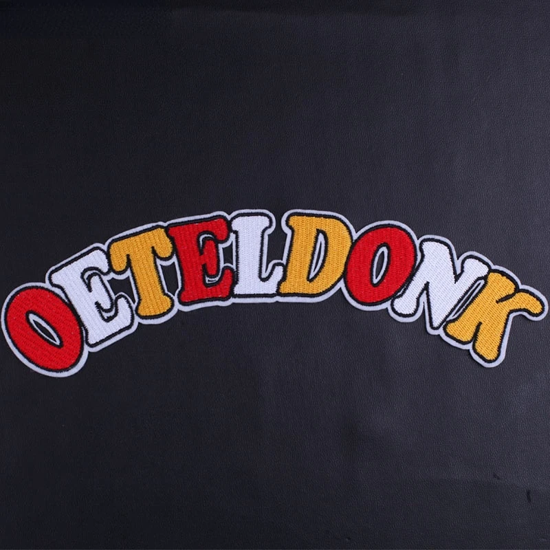 25 سنتيمتر Oeteldonk شعار بقع للملابس هولندا كرنفال الحديد على رسائل التطريز التصحيح على الملابس معطف ملصقات شارة #2