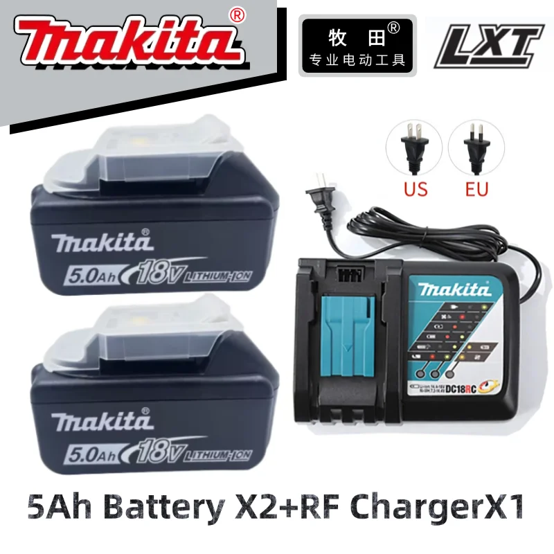 Makita 18V Battery Original 6Ah Rechargeable Battery for Makita 18V LXT DTD173 DDF489 DHP489 DUC407 DTW700 DHR243 Tools Battery