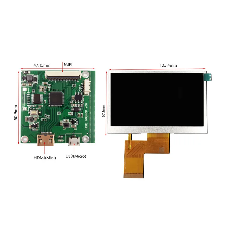 FOR 4.3 inch 480 * 272TFT-LCD color LCD screen + driver board IPS screen 1500 brightness