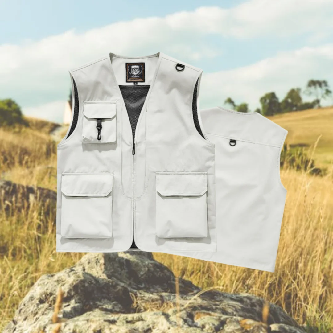 

Мужской уличный повседневный жилет без рукавов, осень 2024, дышащая спортивная куртка с несколькими карманами, модный дизайн для фотографа, рыболовный жилет